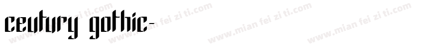 ceutury gothic字体转换